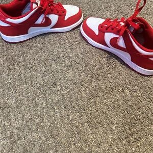 Kids Red and White Sneakers